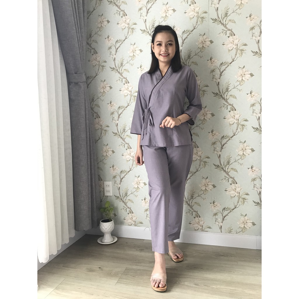 Set đồ lam mẫu Bà Lai Nhật (Tixi)- Size S